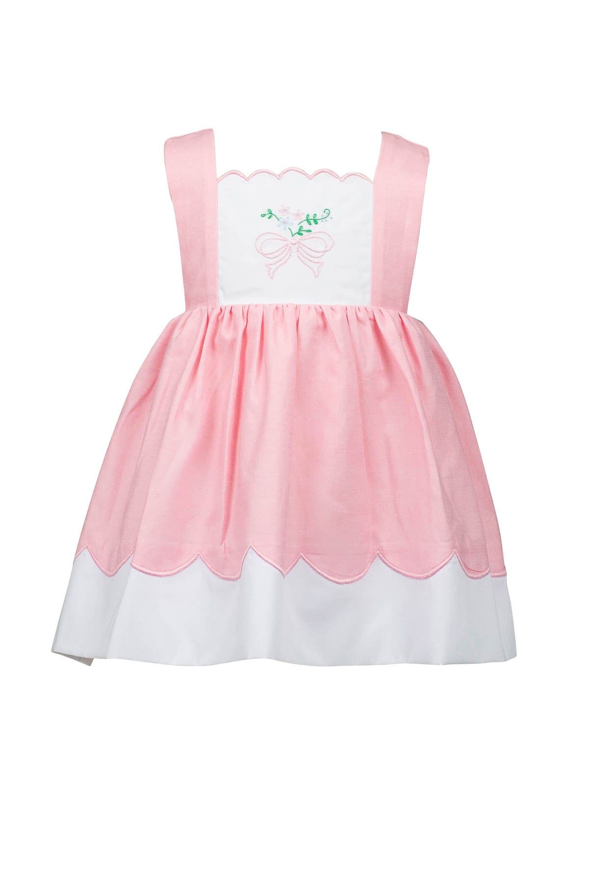the proper peony birthday dress PAULETTE PINK BOW PINAFORE – Toggery Birthday balloons