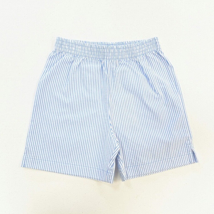 7Diamonds-Laguna Seersucker Shorts Light Blue 9″ - Signature Stag Menswear